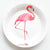 Assiette Flamant Rose <br> Classique