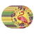Assiette Flamant Rose <br> Fleurs
