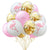 Ballon Flamant Rose <br> Or