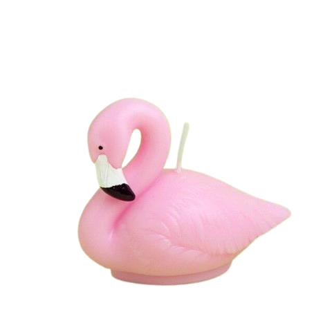 bougie flamant rose