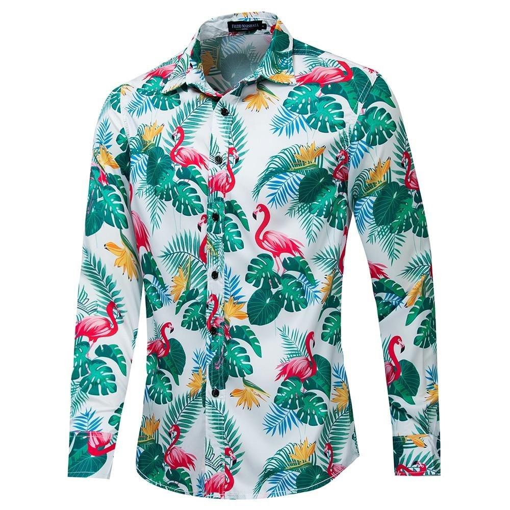 Chemise discount hawaienne rose