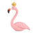 Statue Flamant Rose <br> Reine