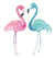 Tatouage Flamant Rose <br> Couple