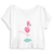 t shirt avec flamant rose