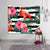 Tapisserie Flamant Rose <br> Fleuri