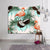 Tapisserie Flamant Rose <br> Palmier