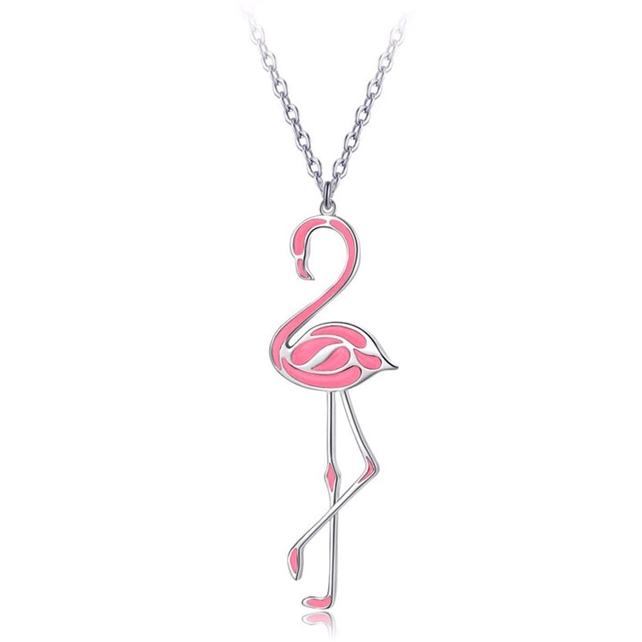 Collier Flamant Rose