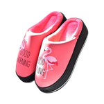chausson femme flamant rose