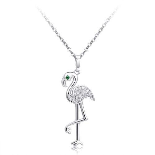 Collier Flamant Rose  Charme