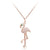 Collier Flamant Rose <br> Charme Emeraude