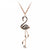 Collier Flamant Rose <br> Pink Gold