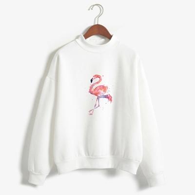 Pull Flamant Rose  Blanc Neige
