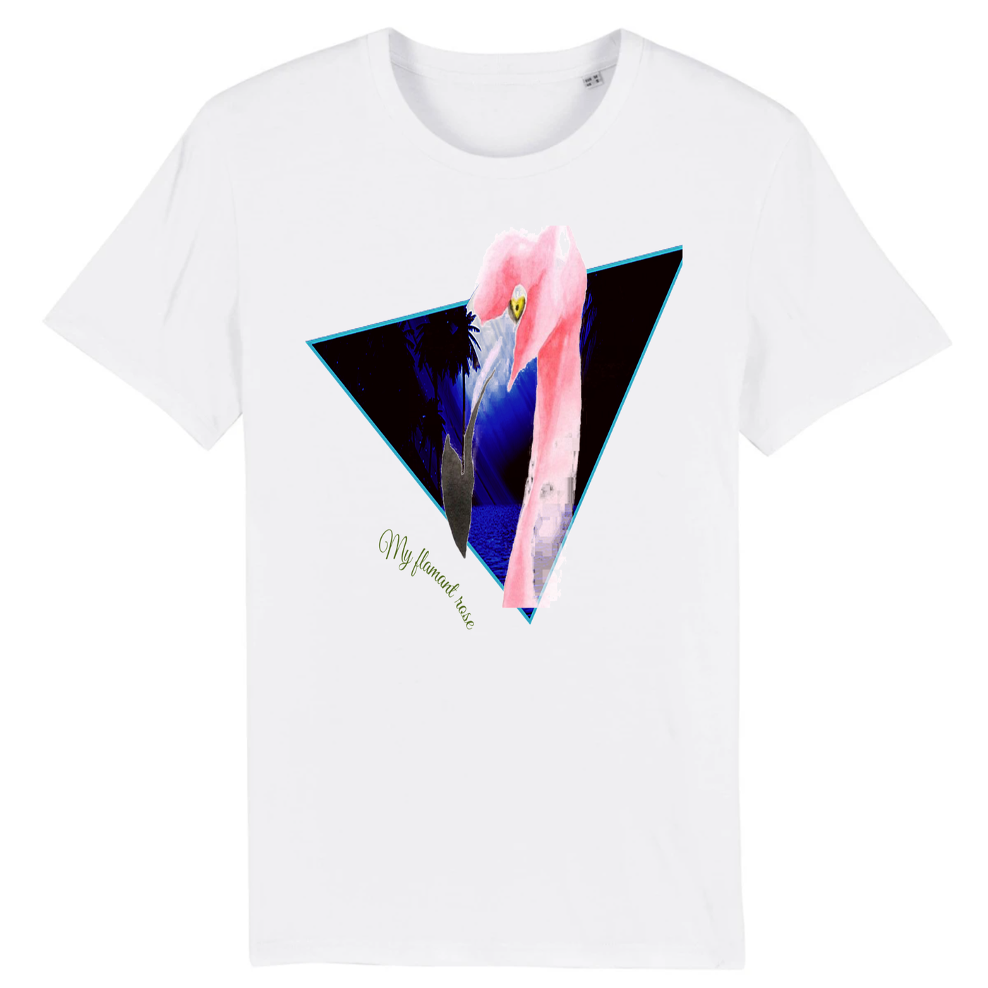 t shirt flamant rose homme