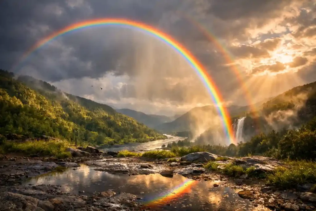 arc en ciel : le rose est absent