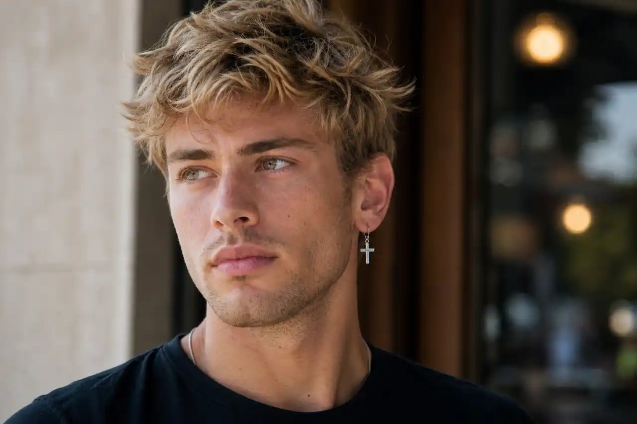 Que représentent les boucles d'oreilles chez les hommes ?